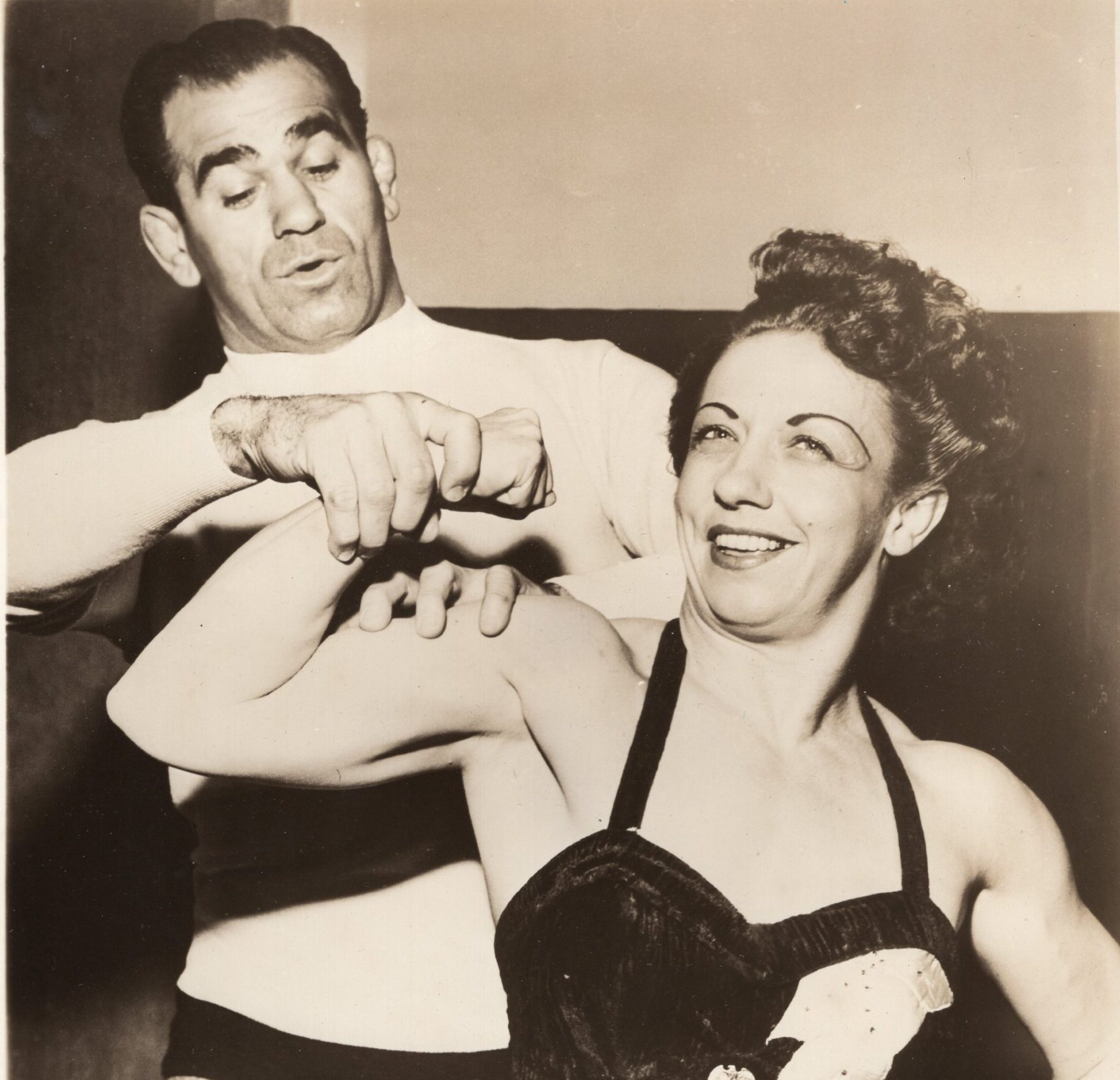 Mildred Burke and Lou Thesz